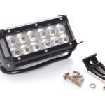 Lampa robocza LED  12/24V 36W panel FLOOD czarna AK02-253