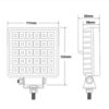 Lampa robocza LED kwadrat z włącznikiem L0156 30W - obrazek 6