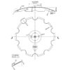Talerz do agregatu talerzowego zębaty 510 mm 4 otworowy grubość 4 mm Kockerling 910964 Smart - obrazek 3