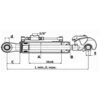 Łącznik hydrauliczny 610-880MM z hakiem 25,4 mm przegubem kulowym 25,4 mm kat.2 - obrazek 3
