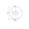 Talerz gładki GRUBER 460 mm, 4 otworowy, grubość 4 mm typ SKF D460LBP4FS4
