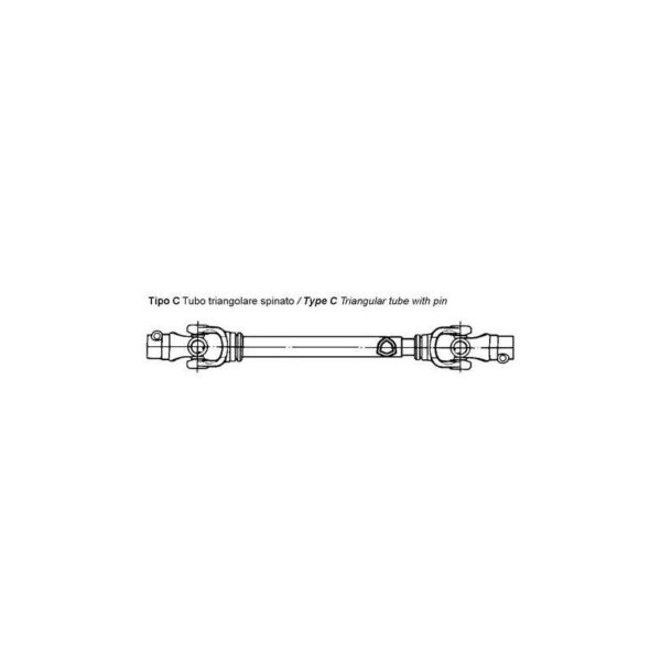 Wał uniwersalny L1100 mm 460Nm - 4 kat. - części rolnicze - Agro-MiR - 01722